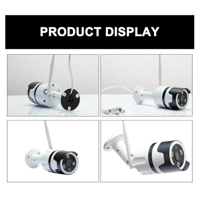 IP камера с метален корпус, двупосочно аудио, нощно виждане, аларма