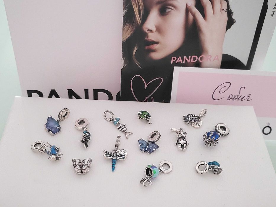 Оригинални сребърни талисмани PANDORA ALE S925 Пандора+ кутия!