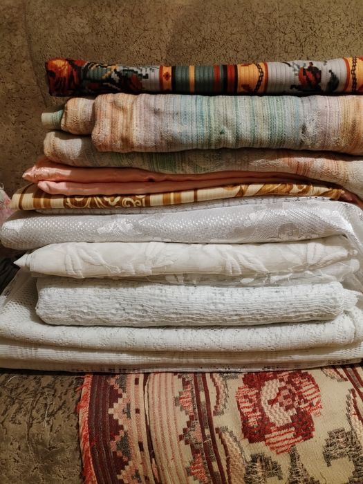 Покрывало, шторы, тюль