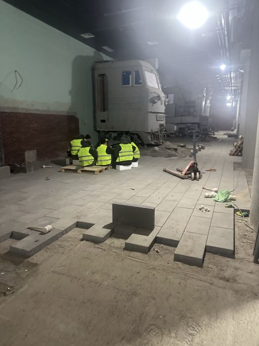 Укладка брусчатки(гранита)