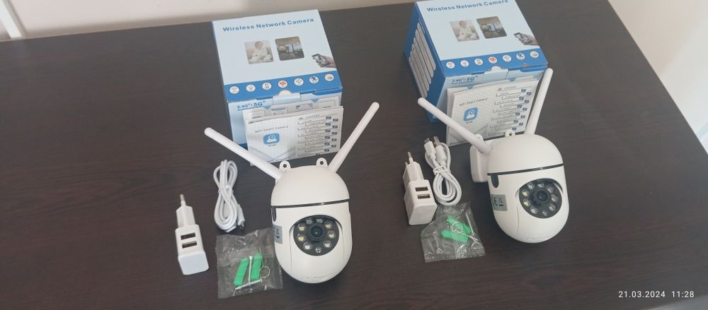 Камери 30лв. + Зарядно с кабел и Карта памет