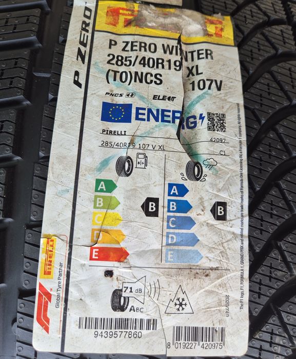 285/40 R19 107V XL Pirelli P Zero Winter TO ELECT PNCS iarnă