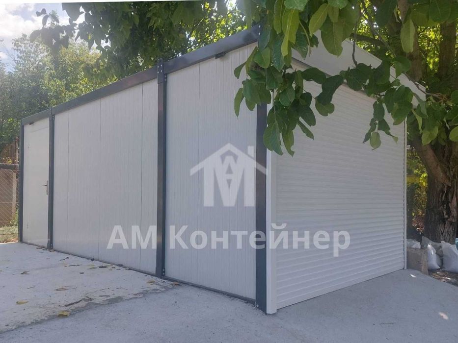 Крайна цена за 6х3м - Сглобяване на място в цяла България-Сглобяеми гаражи,метални гаражи,Гаражи с ролетни врати,Гаражи от термо панели