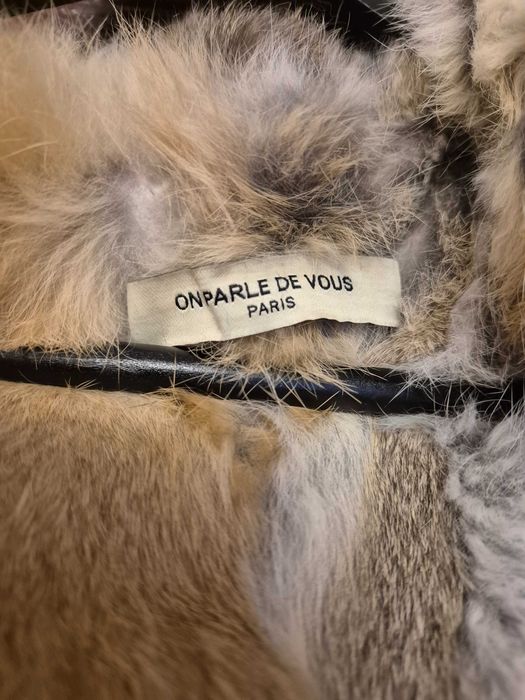 Geaca cu blana naturala de iepure