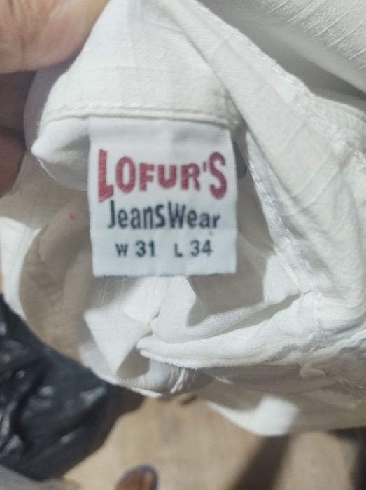 2 pereche Pantaloni albi bumbac de vara bărbați