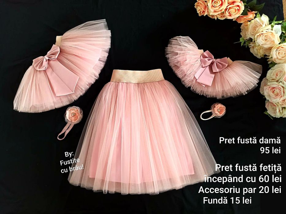 Set mama fiica fuste tulle, tiul, tutu