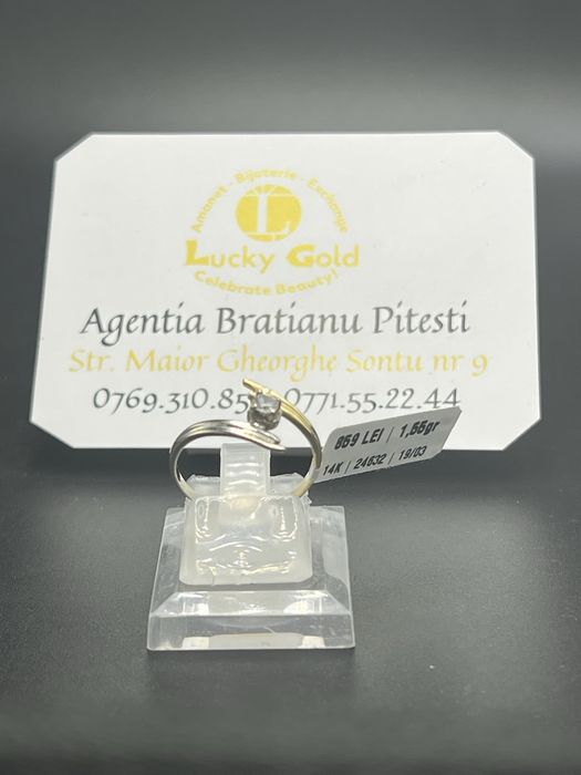 Inel aur 14k 1.55 gr marimea 17 cod 24632