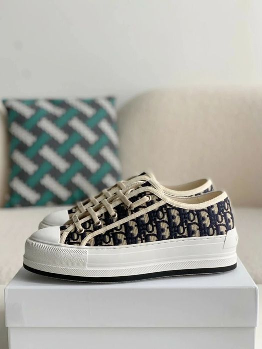 CD B23 Low-Top Sneaker "Navy/Black Dior Oblique"