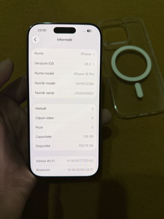 iPhone 16 PRO impecabil Desert Titanium