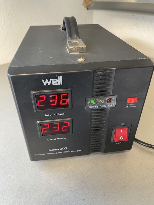 Stabilizator tensiune cu seromotor Well Secura 500 – 500VA / 300W