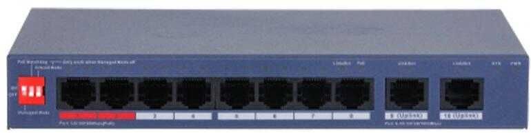 Switch 8 porturi PoE Dahua CS4010-8ET2GT-110 2xUpLink Gigabit management Nou