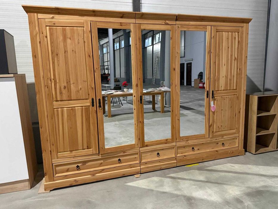 Dulap 5 usi din lemn masiv din pin