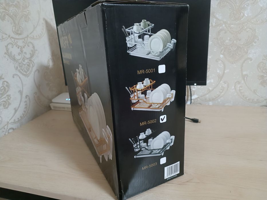 Двухслойная сушилка для посуды подставка