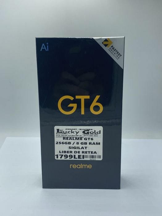 Realme Gt6 256 Gb 8 Gb Ram Sigilat / Garantie / Factura #36323