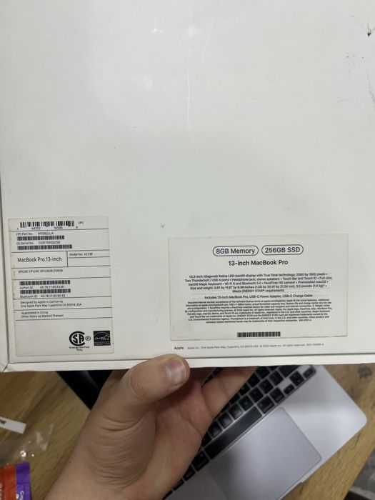 Macbook pro m1 2020, 8/256GB