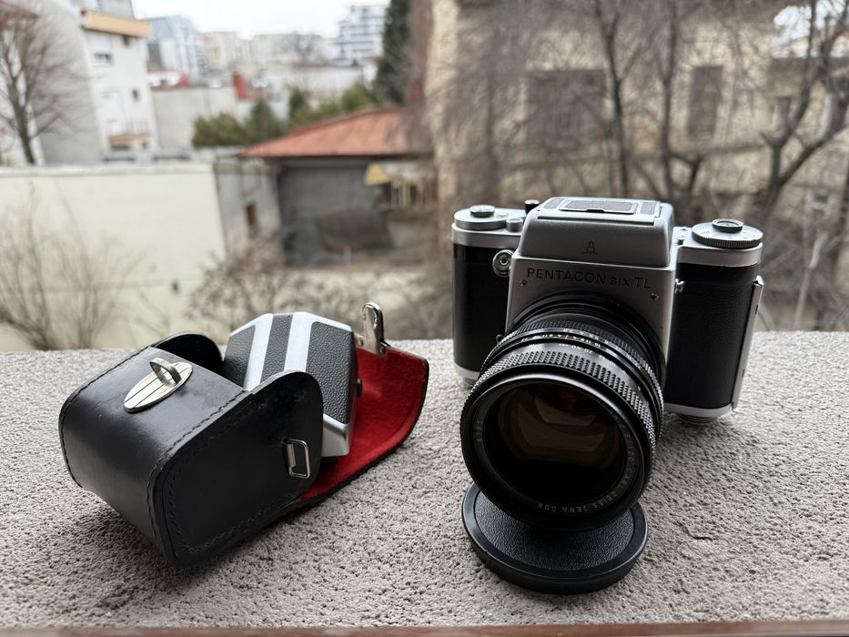 Biometar 120mm f2.8 red MC Pentacon Six Carl Zeiss Jena medium format