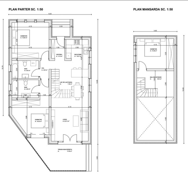 Realizam proiecte de arhitectura case - 3 euro/mp