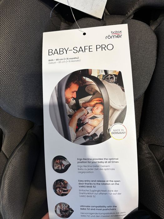 Scoică auto nouă Britax Romer Baby Safe Pro