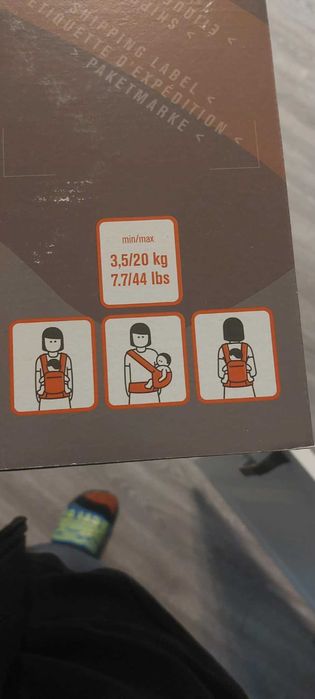 Marsupiu Manduca XT Grey-Orange (NOU)