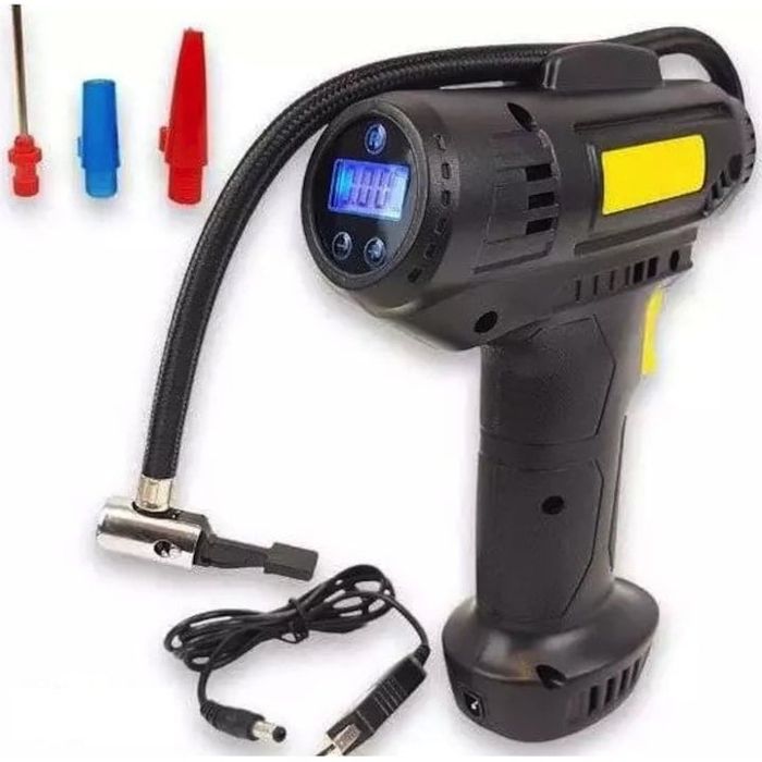 Дигитален Компресор за кола,колело- 72 W, 7.2V, 10.0 Bar, LED осветл