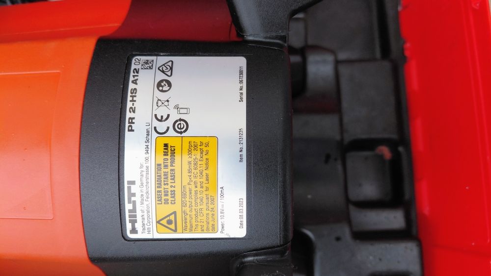 Hilti PR 2- HS A12 - Ротационен лазерен нивелир