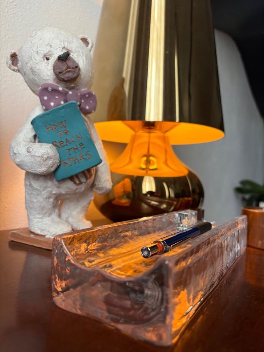 Suport pixuri/creioane Lindshammar ICEGLAS semnat Christen Sjögren