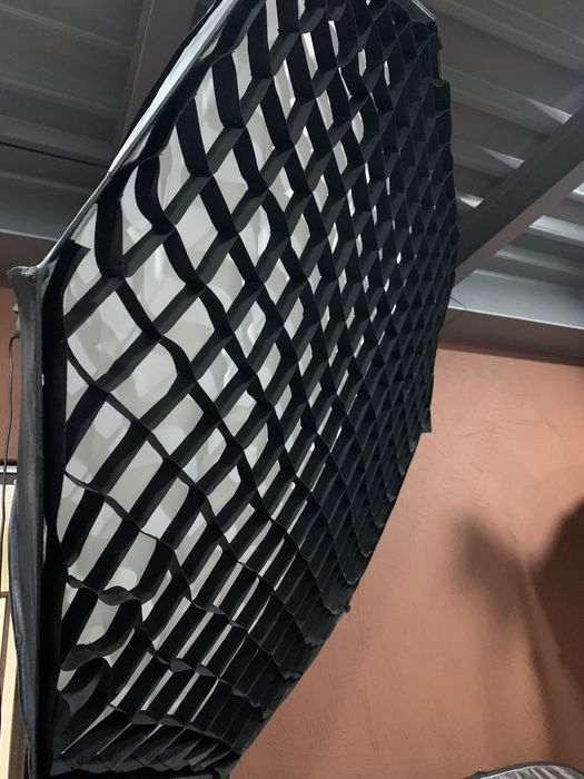 Импульсный свет, софтбокс, стойка.