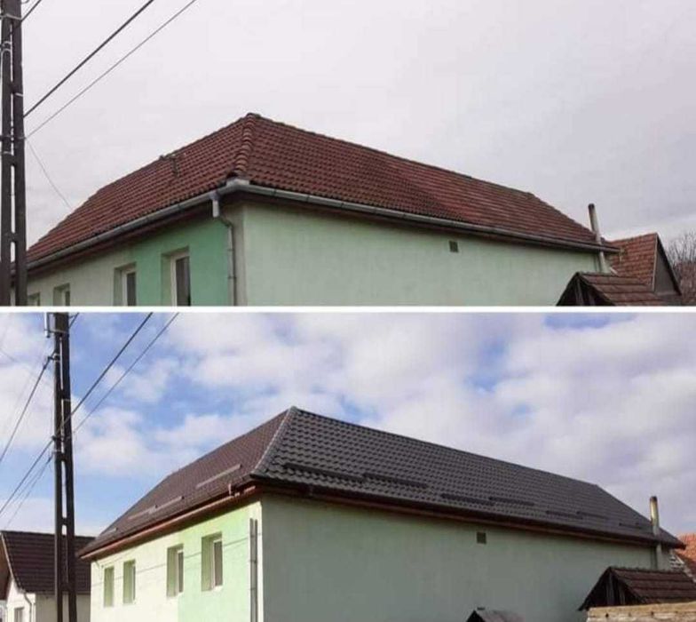 Reparatii acoperisuri, montaj acoperisuri, montaj tigla metalica, montaj tigla ceramica