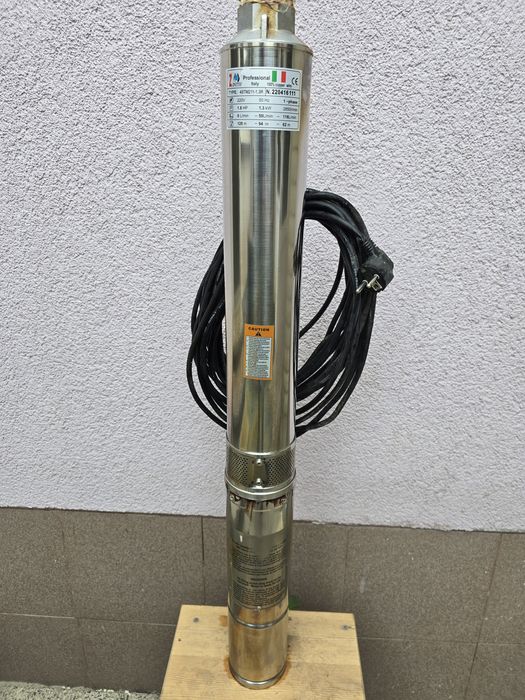 Pompa Zinith Italiy - de apa submersibila 4STM211, 1.3KW, 116 l/min, inaltime refulare 128m