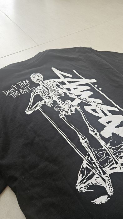 Tricou Stussy Negru Skeleton