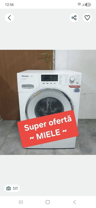 Mașină de spălat rufe Miele.