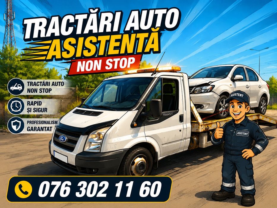 Tractari auto Platforma auto Ieftin nonstop