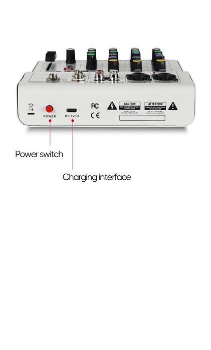 Смесителен пулт 4 канален RP-F4 A, Bluetooth, USB Player, DJ Mixer