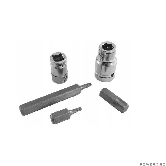 Trusa biti, imbusuri, torx, canelat, 40 piese, 30-75 mm, Verke