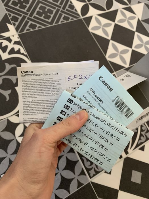 Телеконвертор Canon EF EXTENDER 2X III - с кутия и калъф - почти нов!