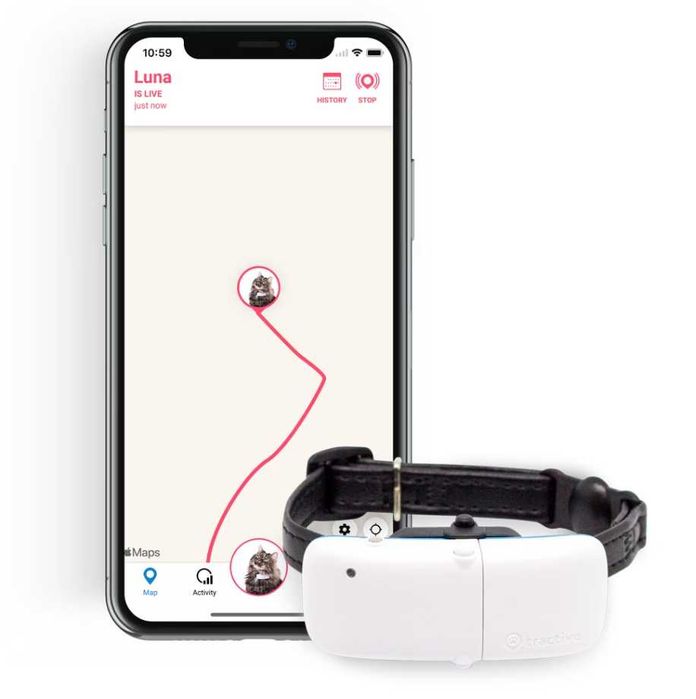 Dispozitiv monitorizare, GPS pentru pisici, Tractive GPS CAT 4