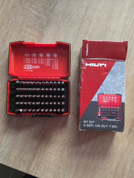 Set de biti Hilti S-BSP+ UNI 25/1 inch T (60) Asortiment profesional de biți