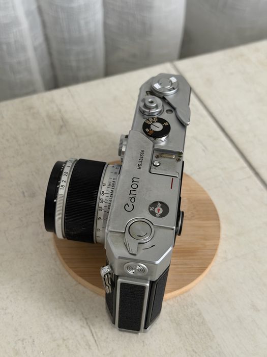 Aparat foto Canon L3 Rangefinder LTM cu obiectiv Canon 50mm F1.8 LTM