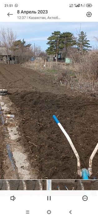 Вспашка земли Актобе !