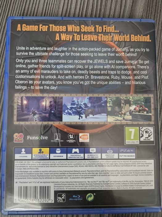 Jumanji игра за PS4