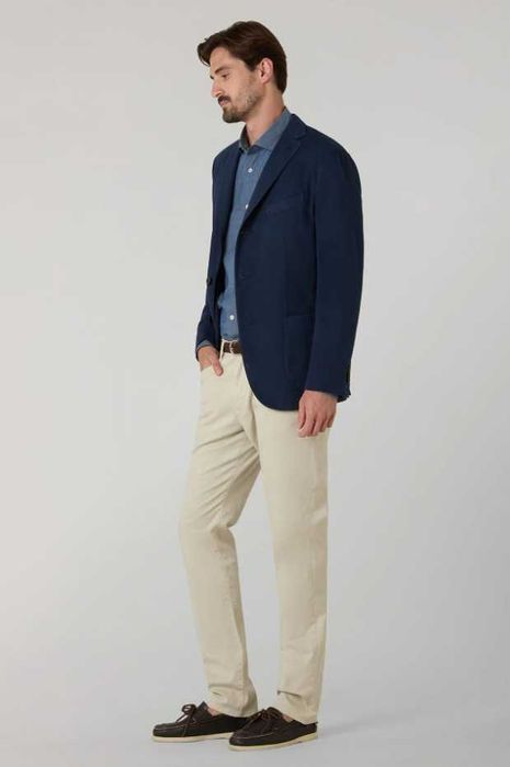 Sacou blazer 54 XXL de lux BOGLIOLI lana super 130's blue navy