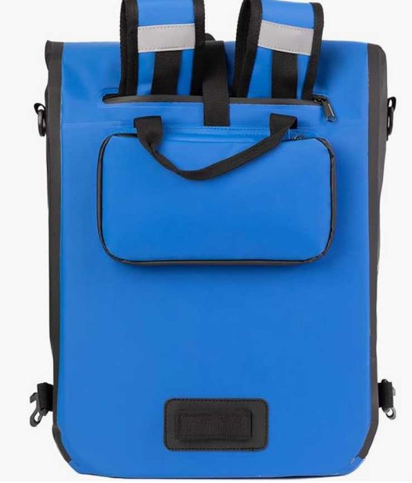 Велосипедна чанта 3 в 1 (черна) - водоустойчива - 15 до 20 литра