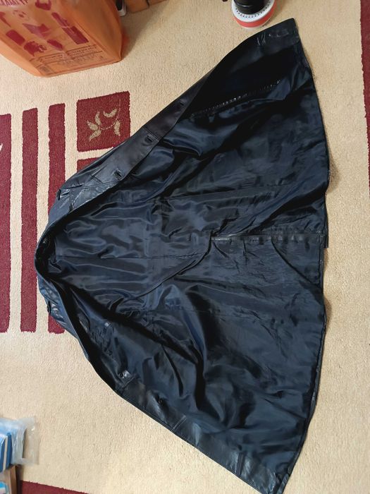 Плащ кожаный мужской