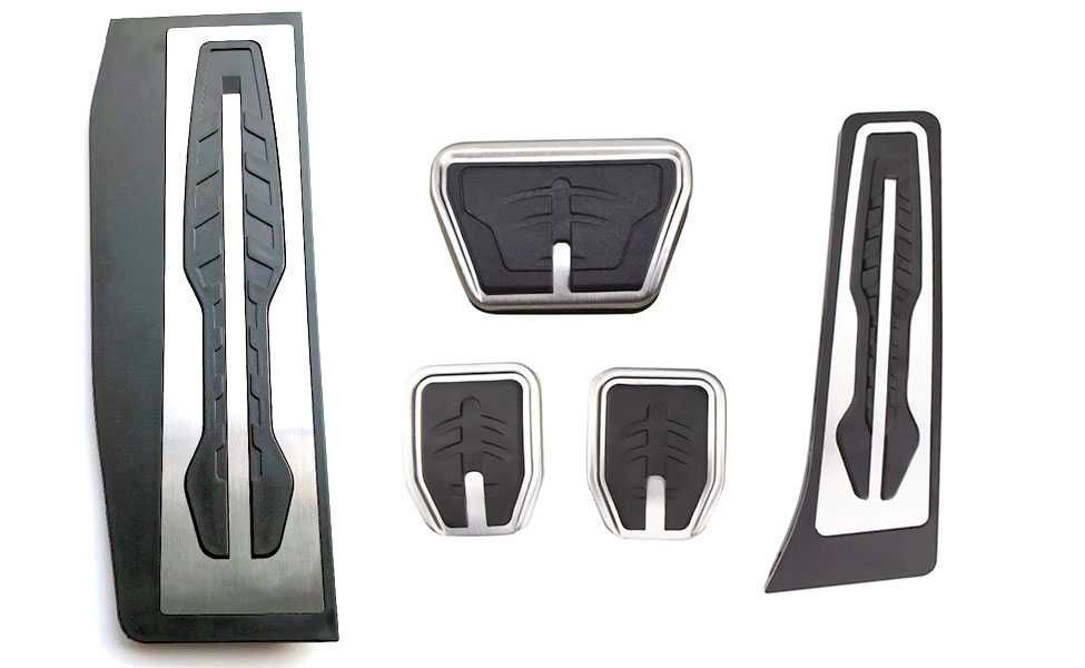 Ornamente INOX pedale M - BMW 1 2 3 4 - F20-21-22, F30-31-32-33-34-36