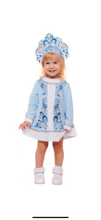 Костюм снеугрочка 6-9мес 74см