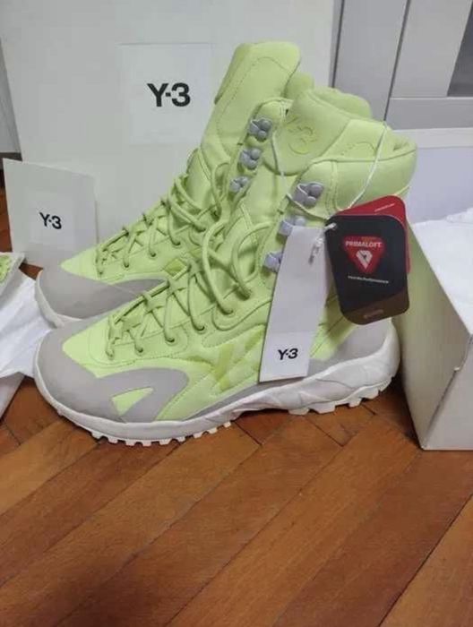 Y-3 Adidasi ghete Notoma semi Frozen yellow/ Off White-43 1/3