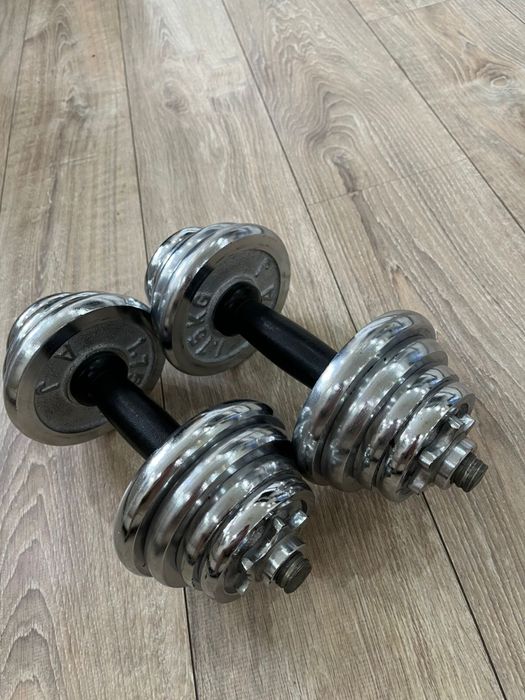 Гантели разборные хромированные