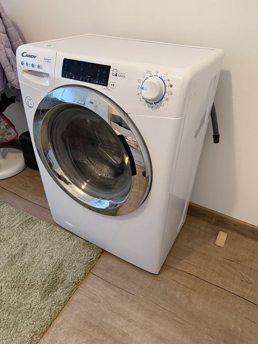 Пералня Candy Slim Smart CS4, 7kg, Invertor, Инверторен мотор, Бяла
