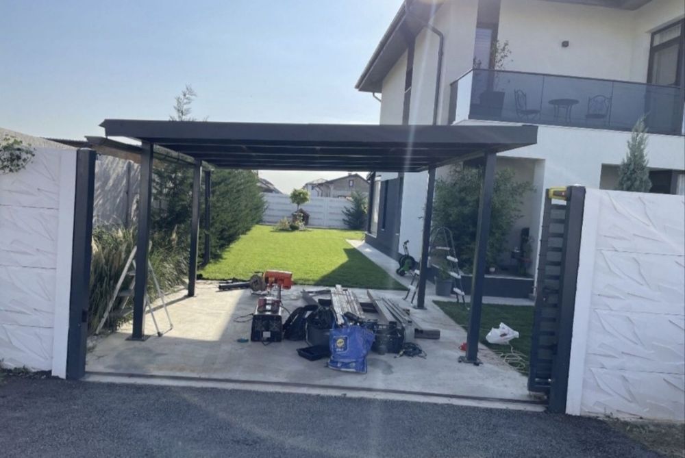 Garaj metalic nou, disponibil în variante de dimensiuni single, double