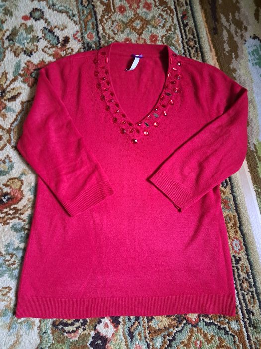 Pulover damă cu mânecă trei sferturi,  ( 38/ 40)